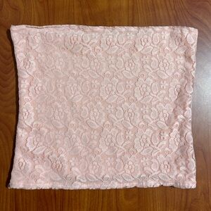 HANDMADE lace baby pink/coral colored tube top